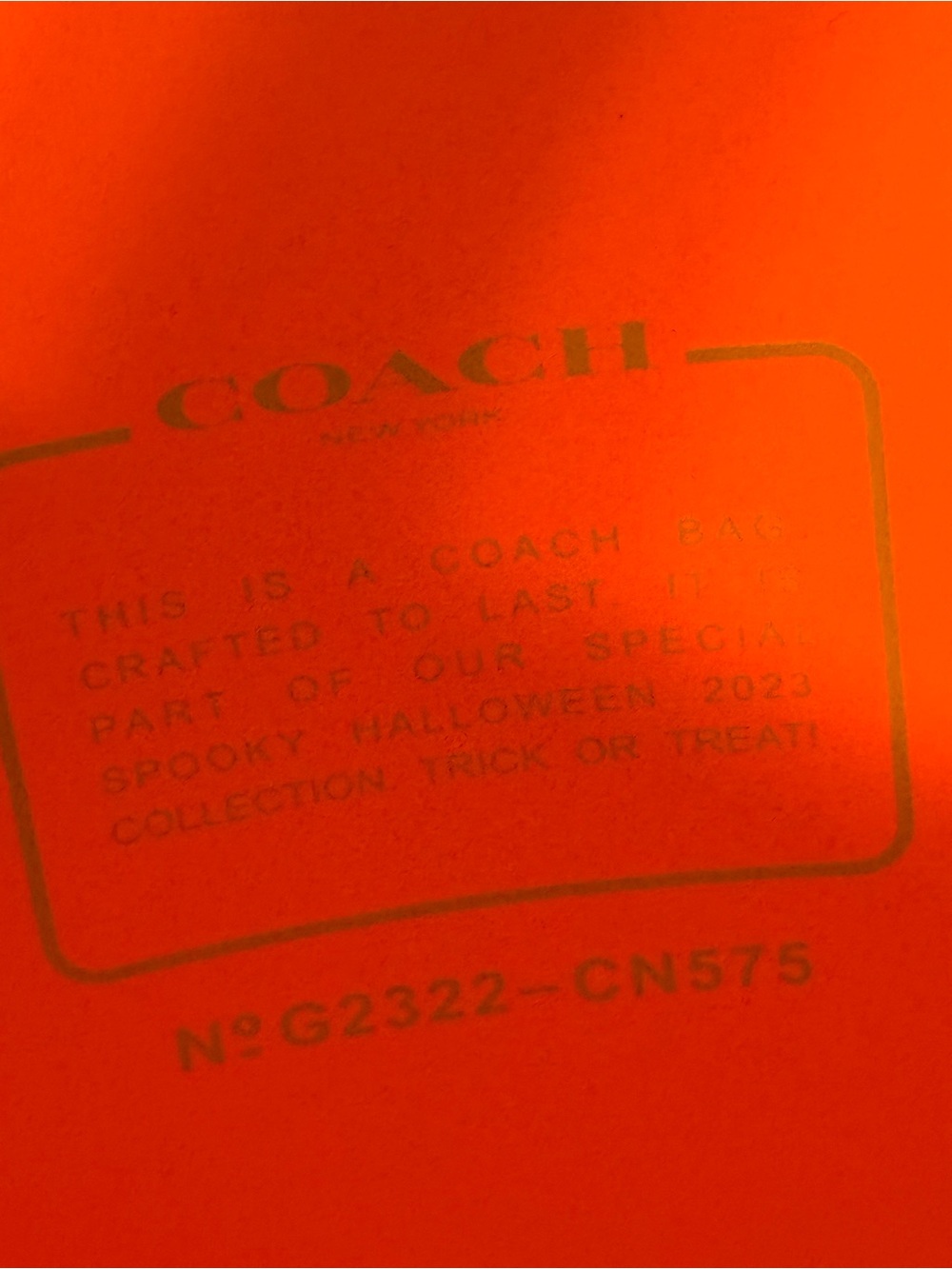 Coach Orange Halloween Jack-O'-Lantern Bucket Bag with Pumpkin Coin Pouch - Picture 9 of 16